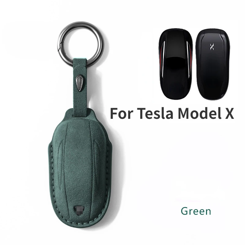 

Замшевый чехол для ключей для автомобиля Tesla Model X S, чехол для ключей от автомобиля, автоаксессуары, дистанционный брелок, замшевые кнопки, защита корпуса