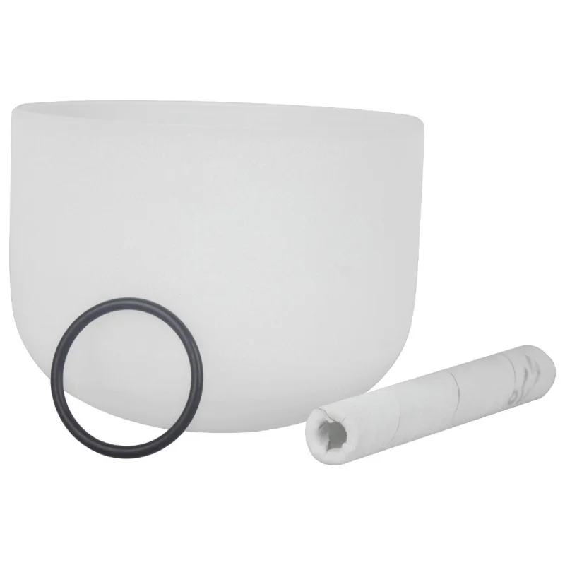 Музыкальная чаша с колокольчиком молочно-белого храма 440 Гц для гимальи 8 дюймов 10