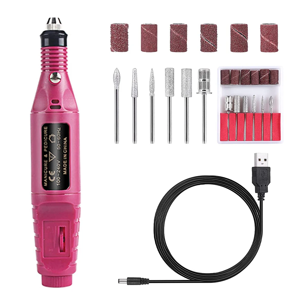 

Electric Nail Drill Machine Set Grinding Equipment Mill For Manicure Pedicure Professional Strong Nail Polishing Remover tool