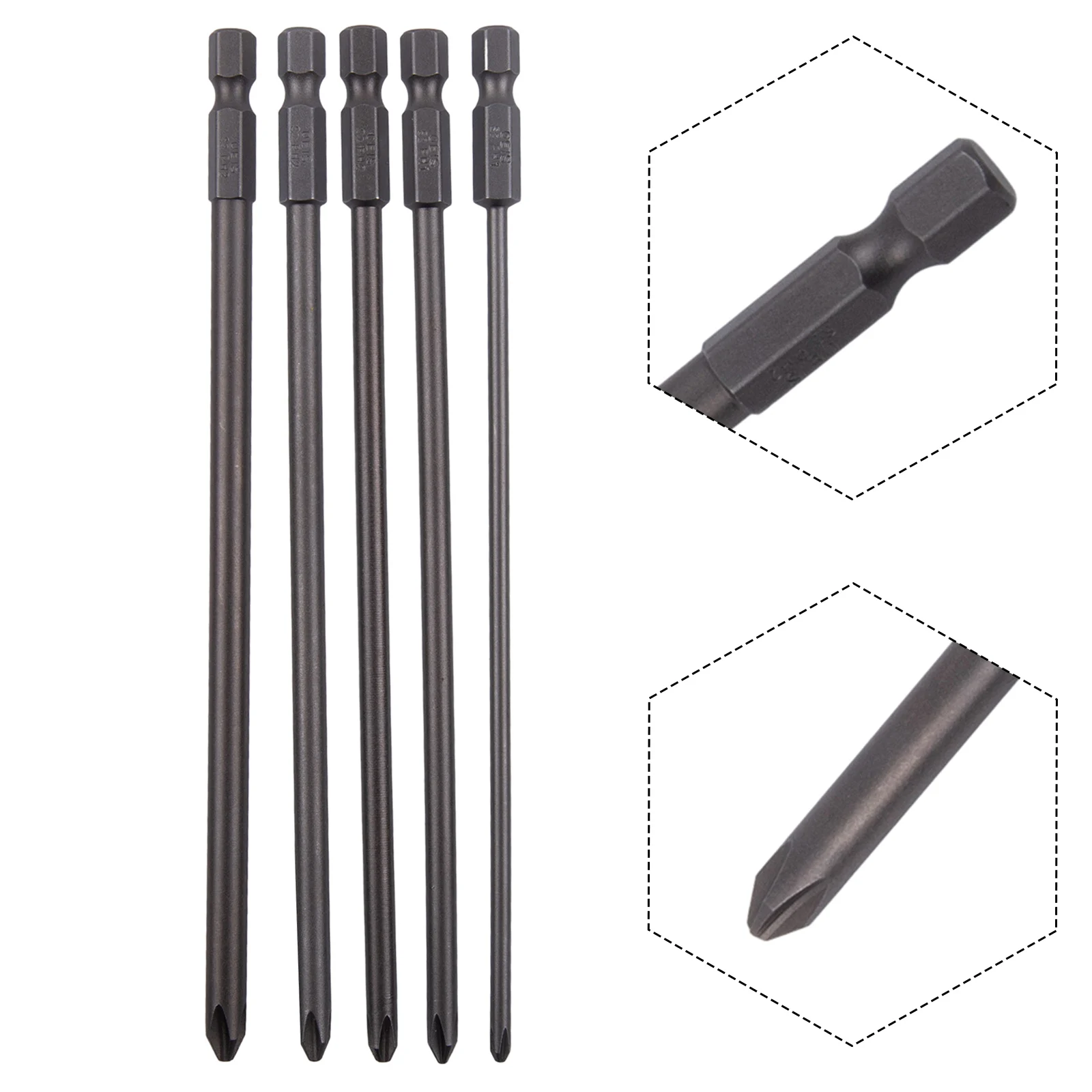 5 шт. отвертка 6 35 мм 1 4 магнитный стальной хвостовик длиной 150 PH1 PH2 крестовая