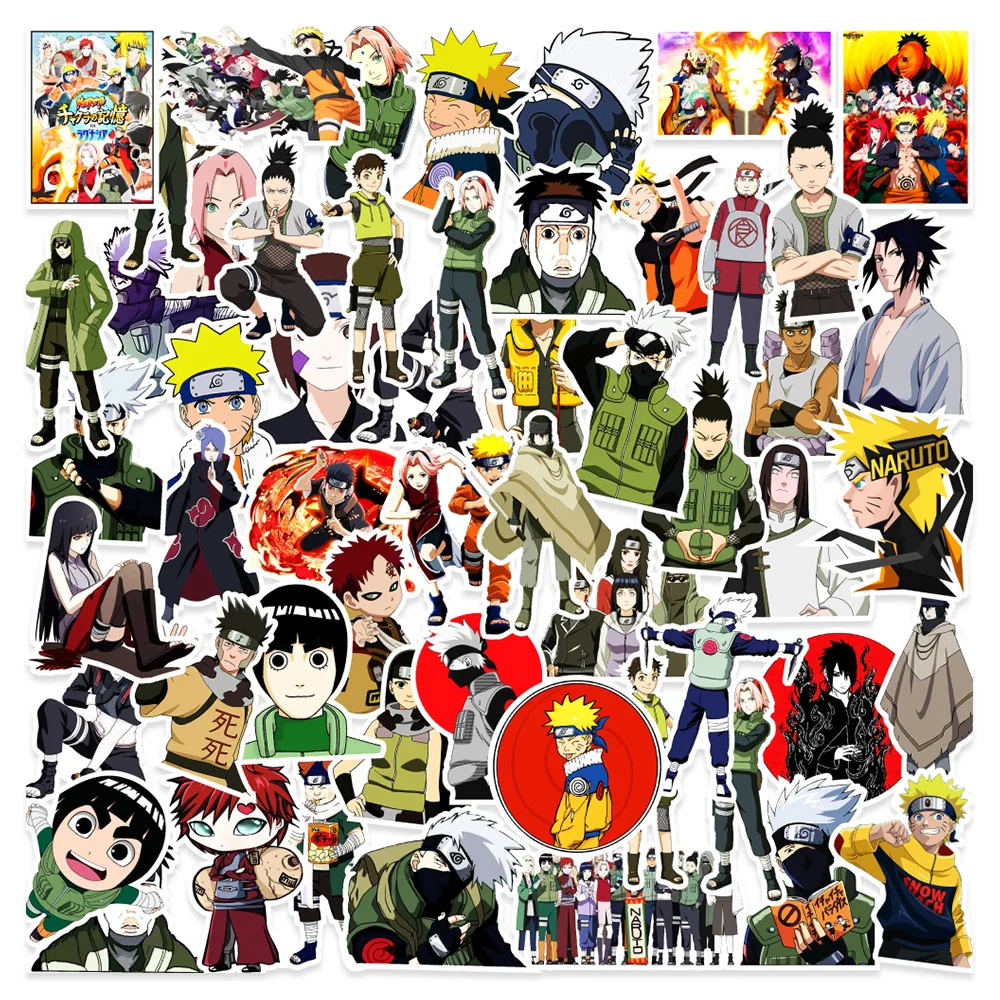 

50 шт. новые наклейки с граффити из японского аниме Наруто