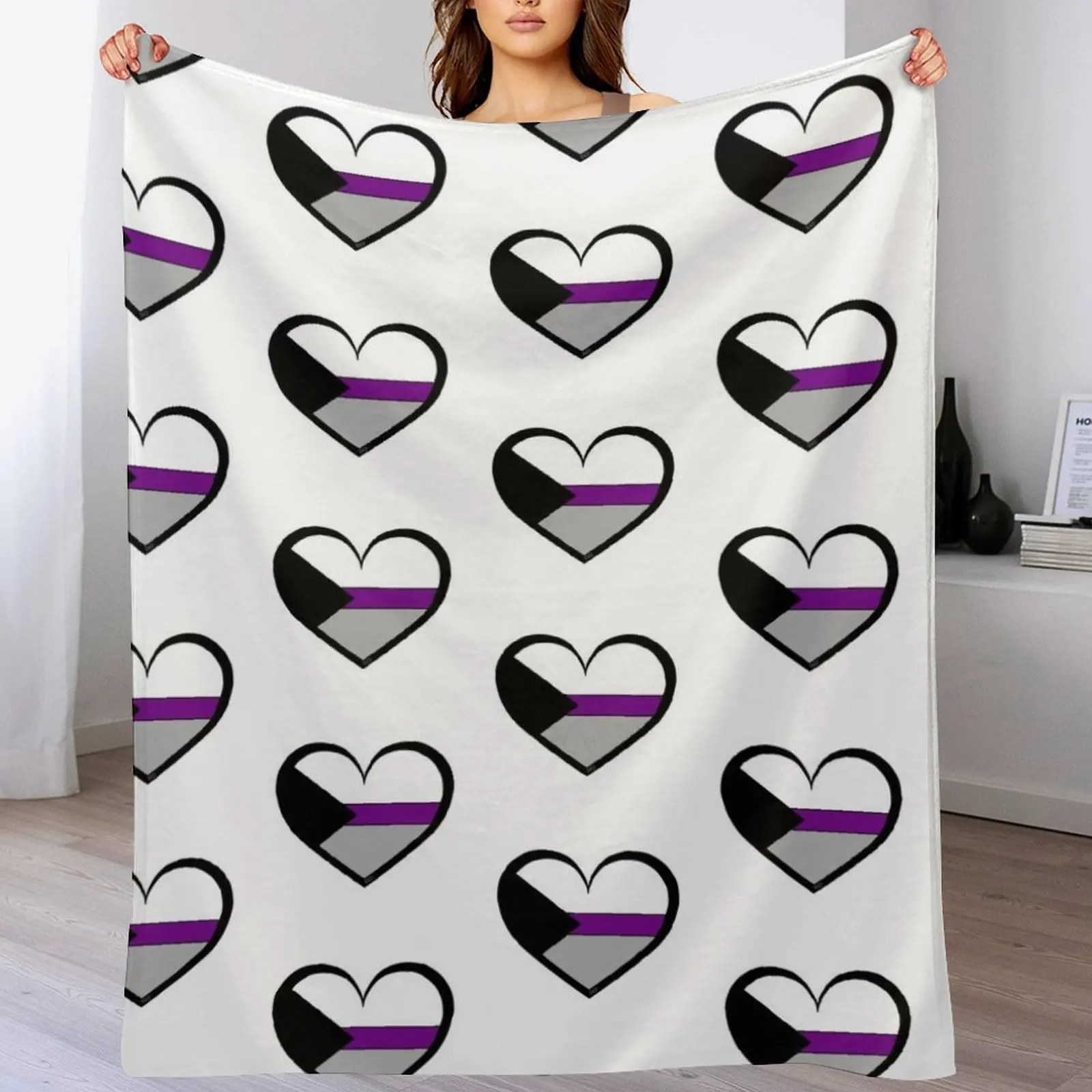 Демисексуальное одеяло в форме сердца мягкий забавный подарок для дивана
