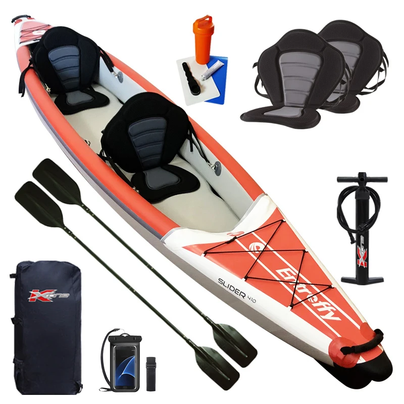 

Spatium Inflatable Kayak With Cover Two Person 2022 New Popular OEM Durable Custom Canoe Kayak