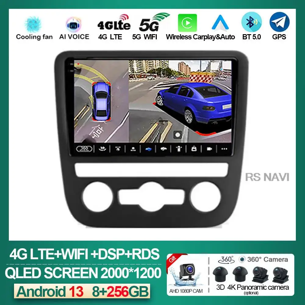 

Автомобильный радиоприемник на Android 13 для Volkswagen EOS Scirocco 3 III Mk3 2008-2014, мультимедийный плеер с Wi-Fi + 4G Carplay Auto без DVD