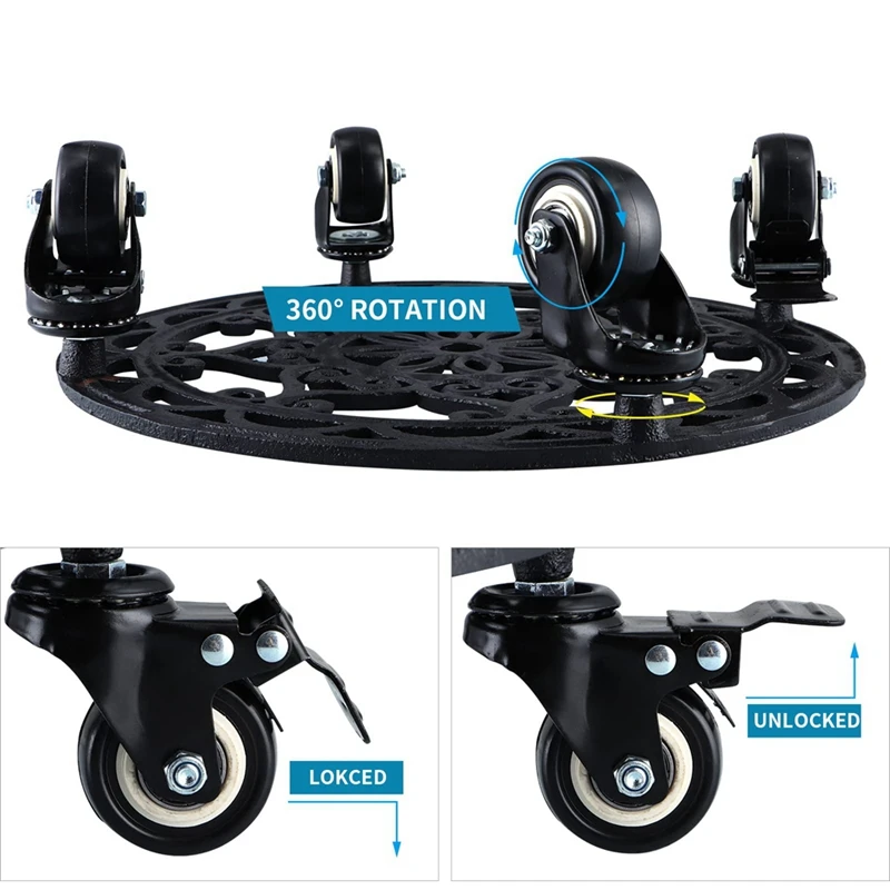 

1 шт., чугунная подставка для растений, 13 дюймов