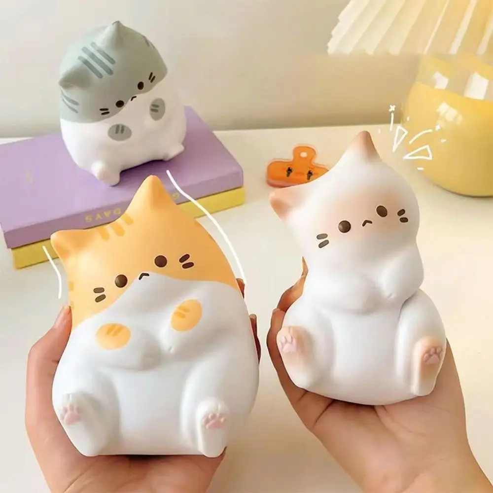 Kawaii мультяшный кот сжимаемые игрушки плюшевая кукла с медленным отскоком