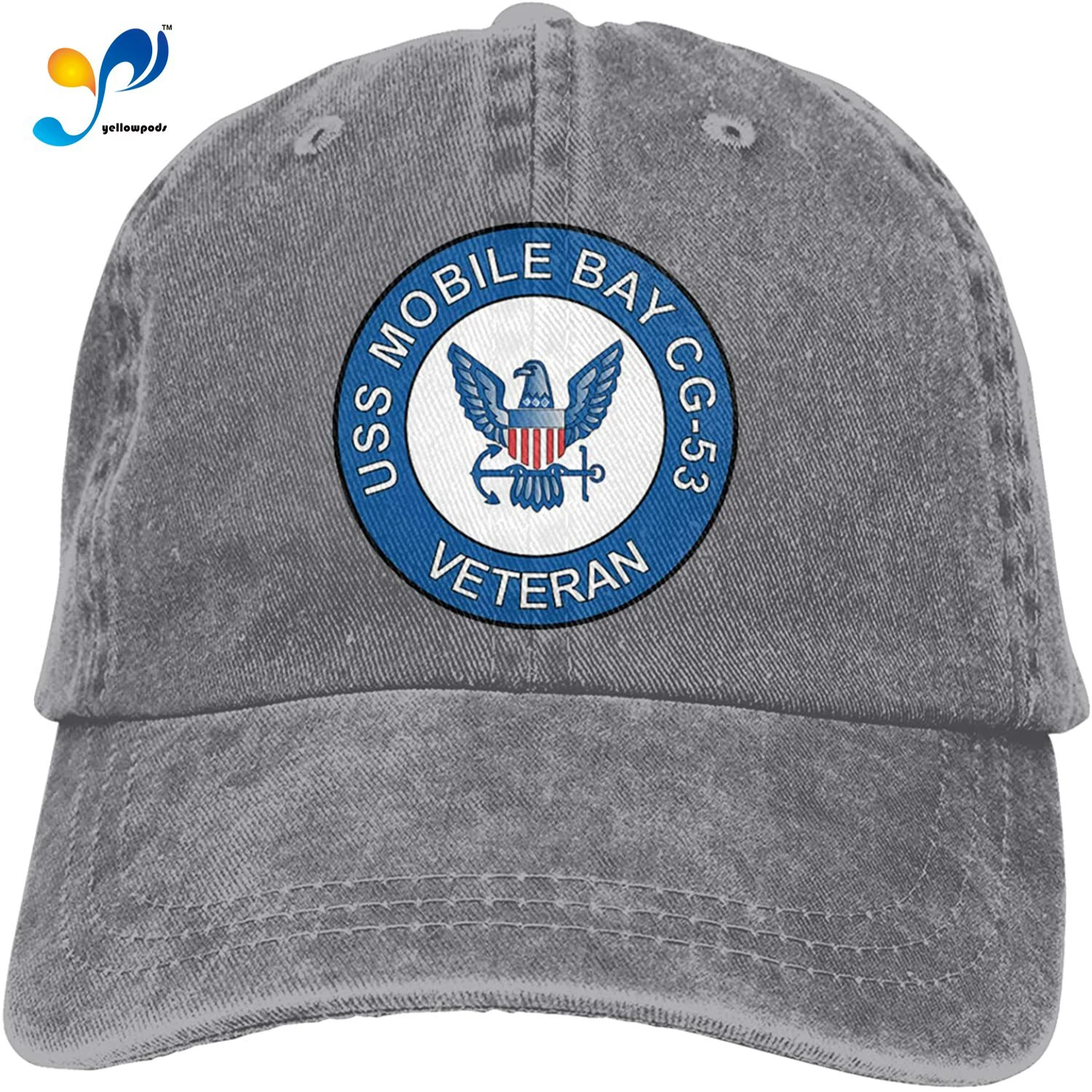 

U-S-S Ross Ddg-71 Sandwich Cap Denim Hats Baseball Cap Adult Cowboy Hat