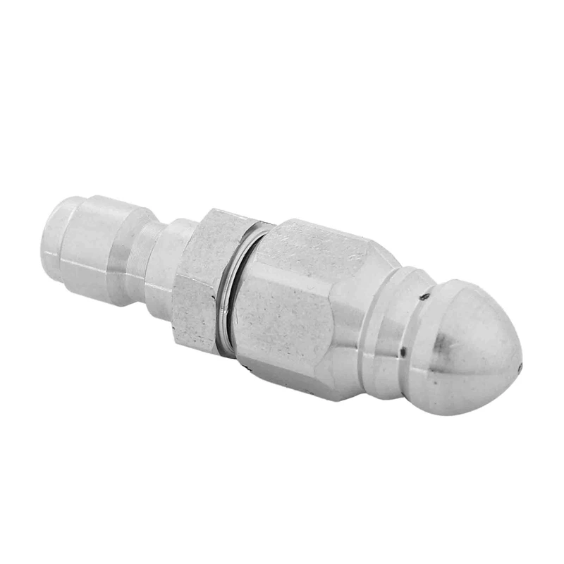

3X Sewer Jetter Nozzle For Pressure Washer With 1/4 Inch Quick Connect - For Drain Clog Remover,1 Front 6 Rear Jets