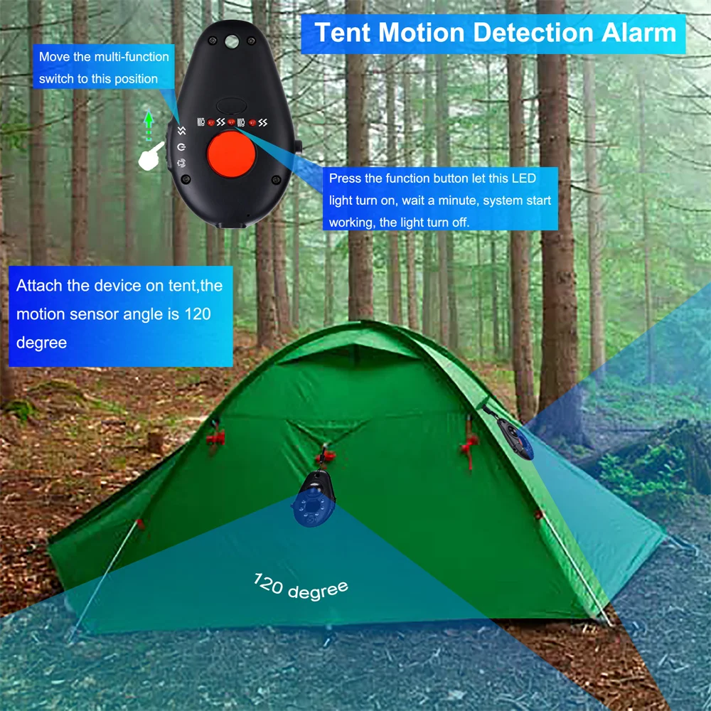 hidden camera detector motion sensor alarm portable mini pir infrared movement detector wireless home security anti theft gps free global shipping