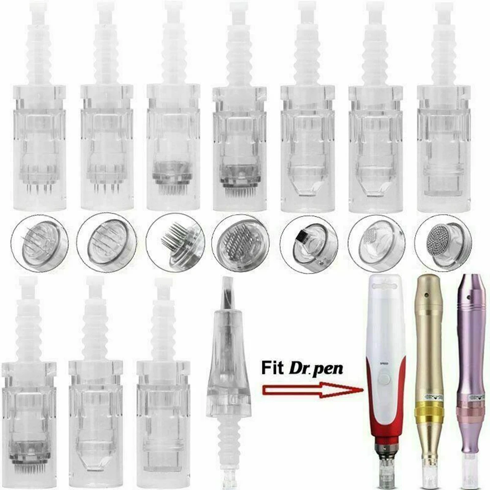 

10/50/100 PCS Dr Pen M7 M5 Derma Pen Bayonet Needle Cartridge Replacement Microneedling Tattoo Needles Nano Microneedle Heads