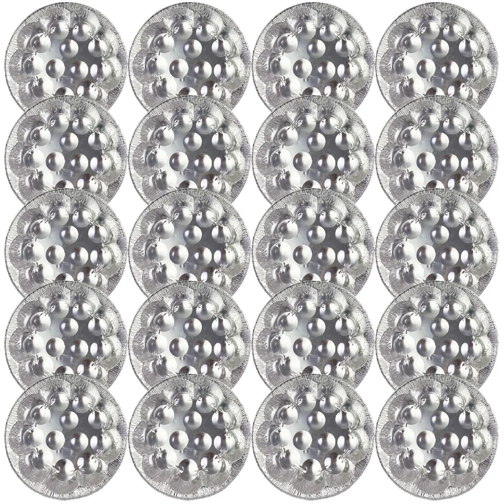 

20 Pcs Snail Tin Foil Baking Tray Grill Pan Tinfoil Dish Compartment Escargot Oven 12 Holes