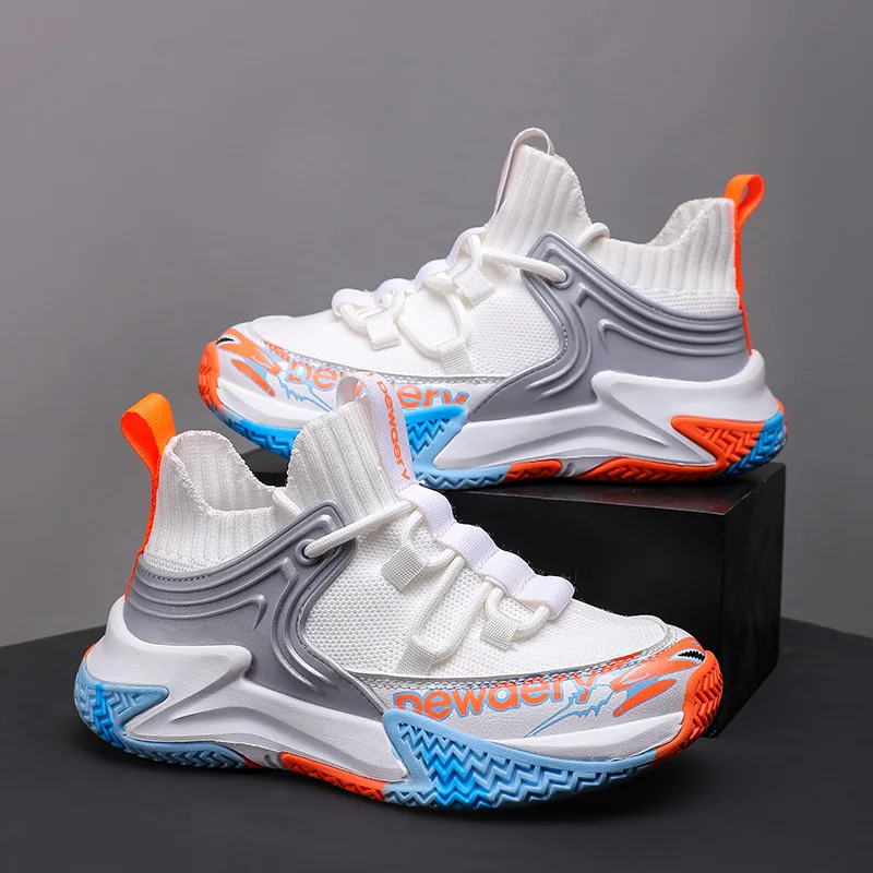 

Fashion Big Kids Basketball Shoes Sportschuhe Kinder Tenis De Niña Basket Fille Marque De Luxe Tenis Infantil Menino