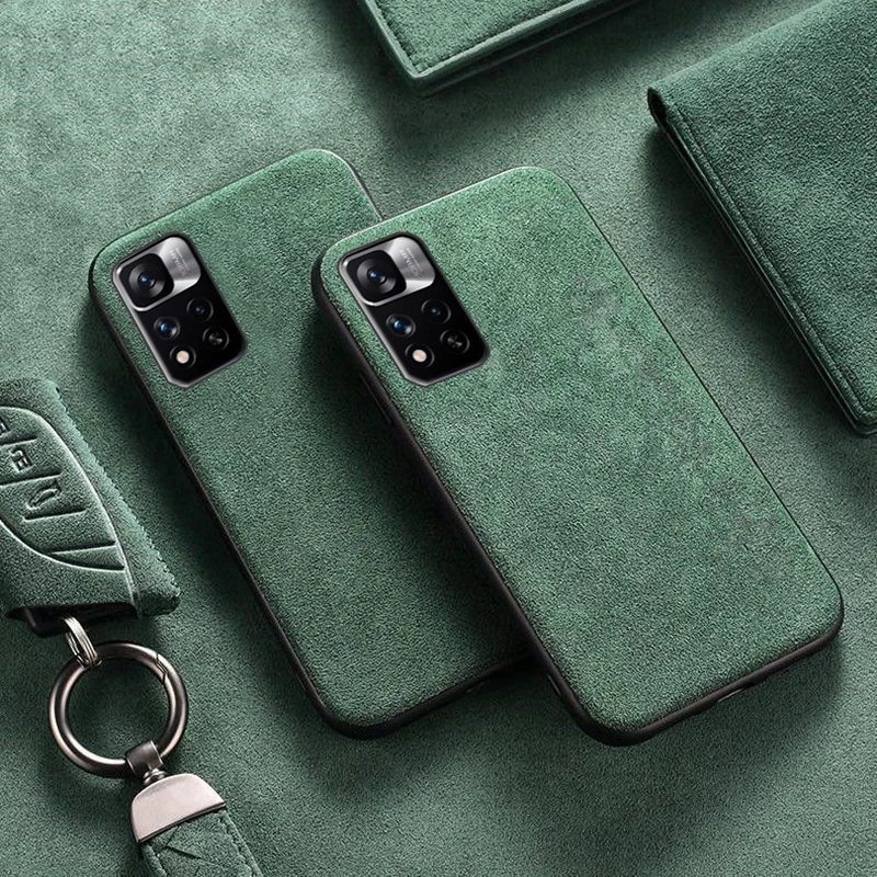 

Premium Genuine Leather Case For Xiaomi Redmi note11Pro 10lite Note8 Pro Poco x4pro X3 GT luxury Fashion Business Phone Cover