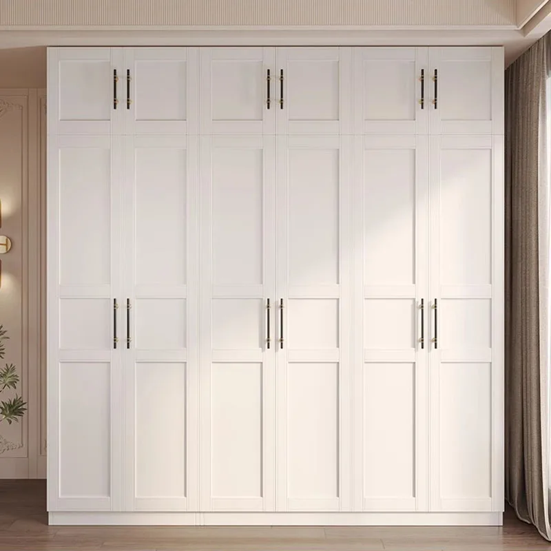 

White European Wardrobe Storage Hanging Portable Organizer Wardrobe Bedroom Multifunction Rangement Chambre Home Furniture