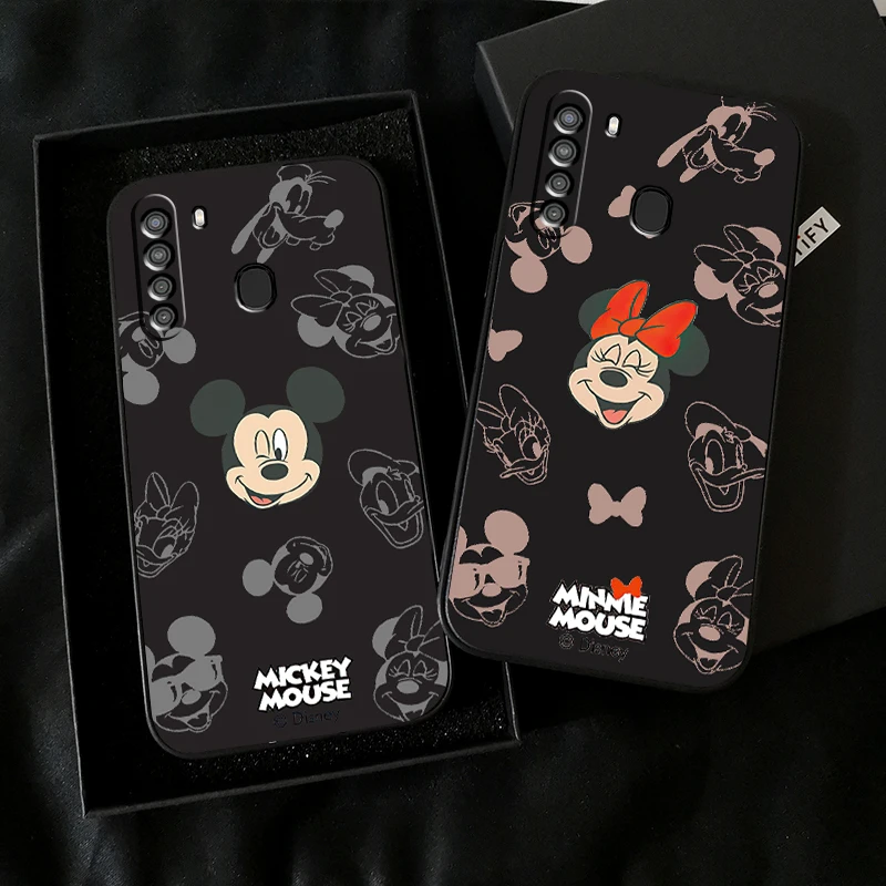 

Disney Fashion Mickey Mouse Phone Case For Samsung Galaxy A01 A02 A10 A10S A20 A22 A31 4G 5G Silicone Cover Carcasa Funda Soft