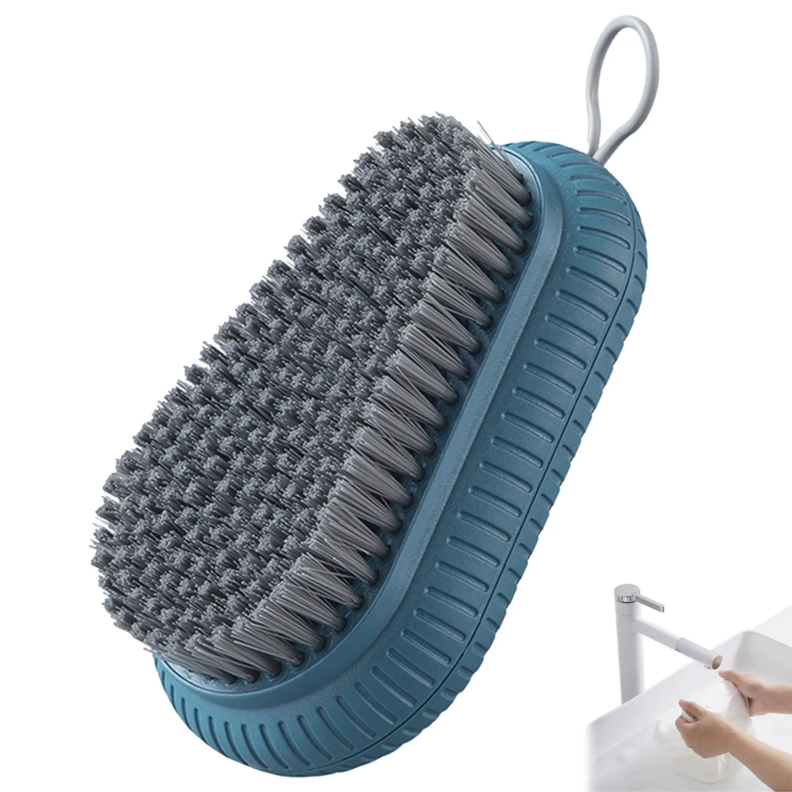 

Hanging Nail Cleaning Brushes Finger Care Dust Clean Scrubbing Tool Set File Manicure Pedicure Brush Easy To Hold