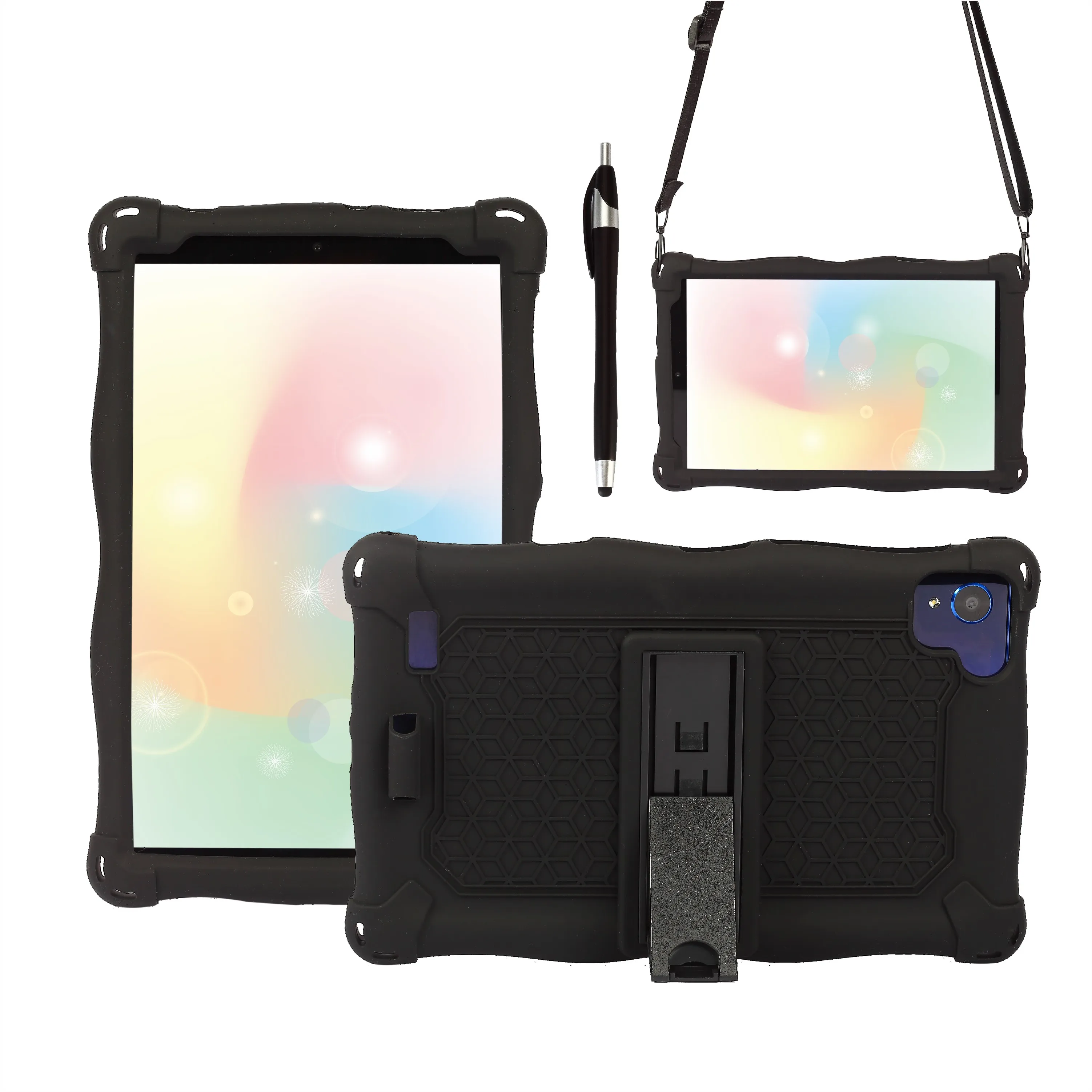 

For Samsung Galaxy Tab A 8.0 T290 T295 T297 Case Soft Silicon Kids Tablet Cover SM-T290 SM-T295 Kickstand Funda Shockproof Stand
