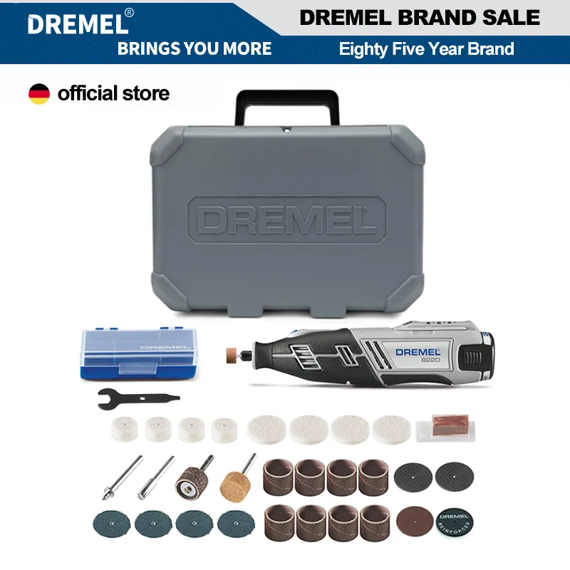 

Dremel 8220-N/30 Cordless Variable Speed Rotary Tools Engraver Sander and Polisher For Cutting、Wood Carving、Engraving、Polishing
