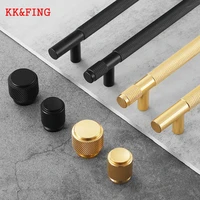 kkfing modern aluminum alloy black gold kitchen cabinet handles and knobs drawer handles wardrobe door pulls furniture hardware