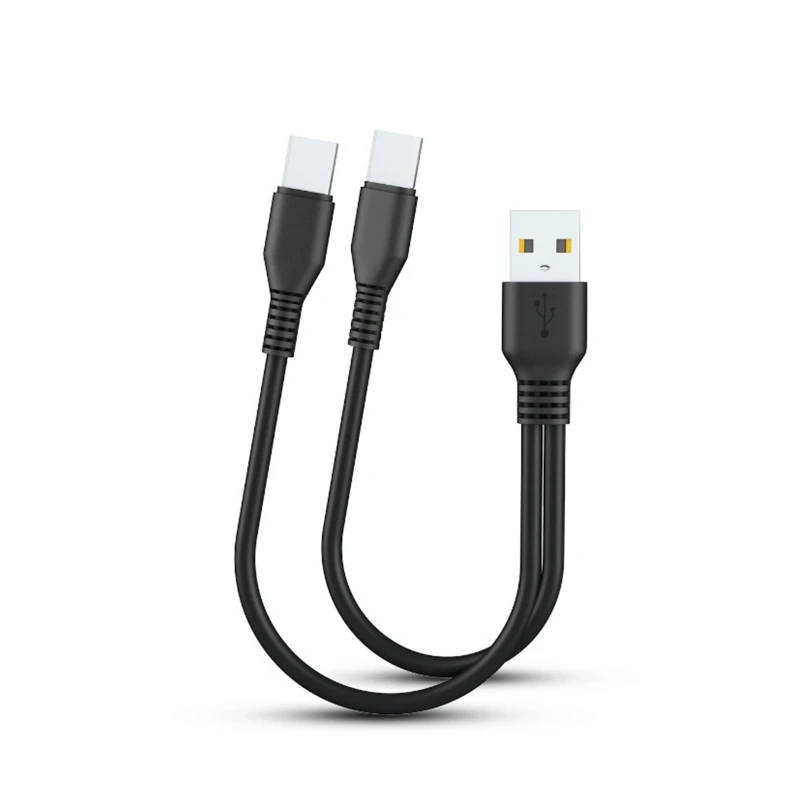 2 в 1 Разветвитель USB C кабель для зарядки двух устройств Зарядное устройство Шнур