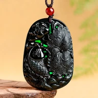 burmese jade carp pendant pendants natural designer jadeite emerald necklace luxury talismans carved black jewelry necklaces