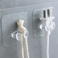 transparent plug shape hook wall hooks hanger for kitchen bathroom