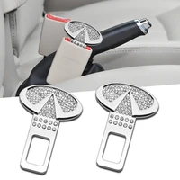 metal seat belt stopper plug logo car safety belt clip emblem for infiniti ex esq le emerg g fx35 q50 q30 esq qx50 qx60 qx70 q70