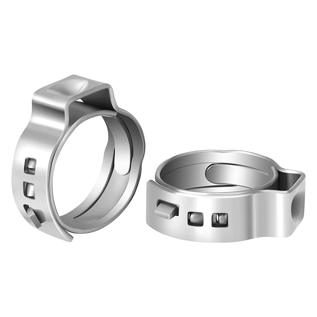 

100 шт., 4,3-дюймовые лампы из Pex Cinch зажимные кольца, Высококачественная 1/2 нержавеющая сталь Pex обжимное кольцо, фитинги для труб из Pex