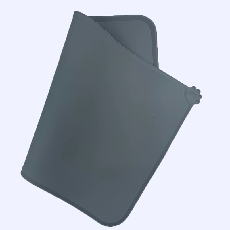 Водонепроницаемый Силиконовый Коврик Для Домашних Животных Однотонная Подложка