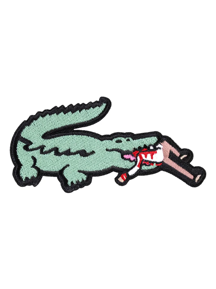 Lacoste Unisex Backpack Color lock Blue Patch Logo Embroidered Alligator