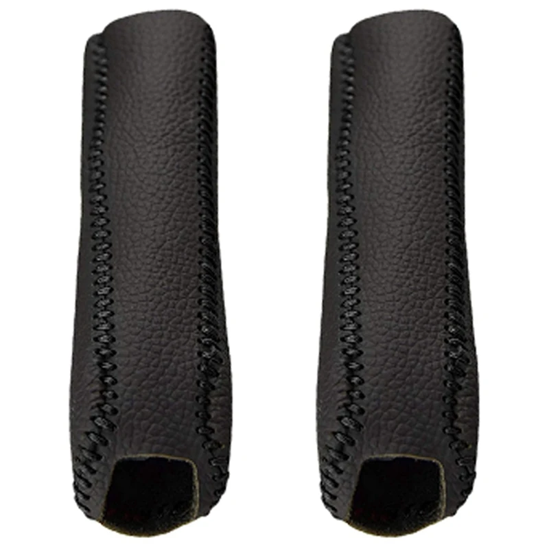 

2X Car Leather Gear Handbrake Cover Shift Lever Cover For Kia K2 2011 2012 2013 2014 2015 2016 A