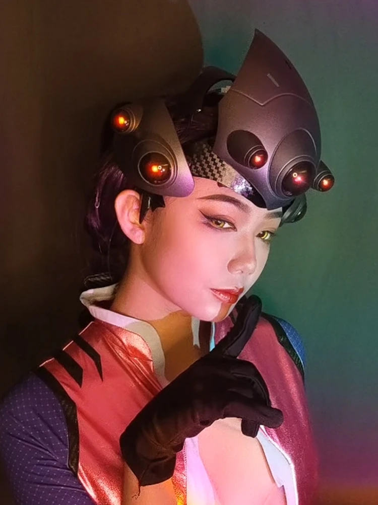 

Новинка, OW Games, Overwatch Widowmaker, косплей, искусственная фотомаска с светильник светкой из ПВХ