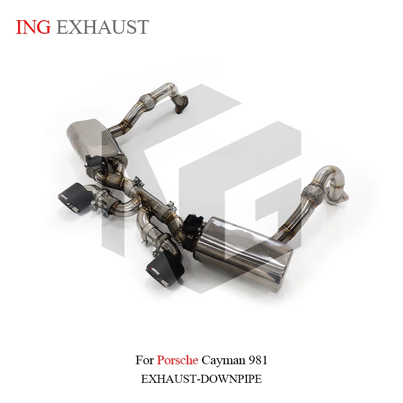 Глушитель ING Catback из нержавеющей стали для Porsche CAYMAN 981 л Up gt4 выбранный вакуумный