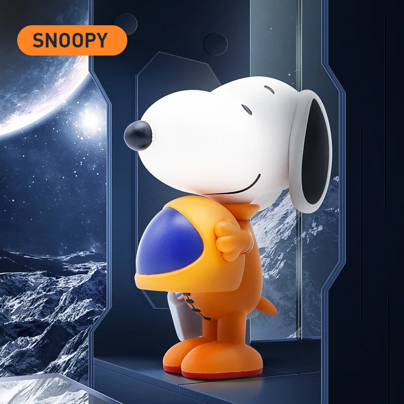 

New Genuine Snoopy Space Travel Series Anime Peripherals Handmade Office Aberdeen Trendy Play Ornaments Cute Children's Gifts