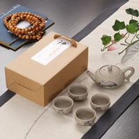5pcsset chinese ceramic teapot kettle tea cup for puer chinese tea pot portable kung fu tea set drinkware tea cup saucer sets