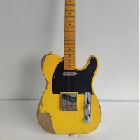 manufacturers selling retro tl electric guitars hand carved yellow retro electric guitars and old accessories are included