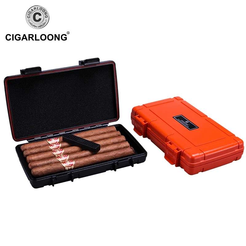 CIGARLOONG хьюмидор для сигар портативный дорожный увлажнитель коробка 5 палочек