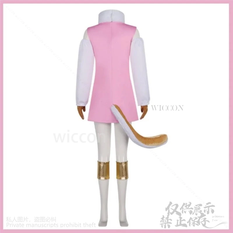 Косплей-костюм из аниме эггаад остров доктора вегапнк № 05 костюм розового цвета