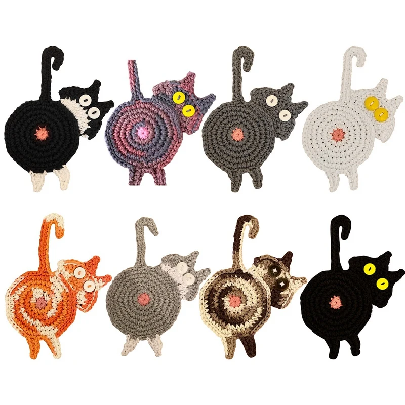 

Подставка под чашку в виде кошки