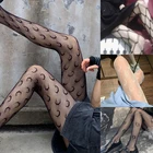 Женские сексуальные колготки, кружевные чулки, сетчатые колготки, ажурные экзотические чулки, высокоэластичное интимное нижнее белье, Цветочные чулки