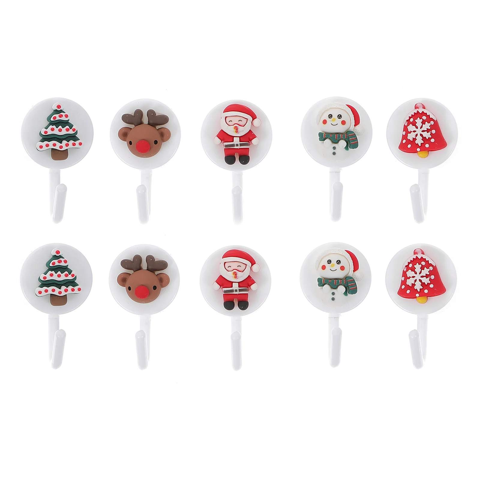 

Christmas Wall Stocking Hook Hanger Mounted Door Sock Xmas Hooks Decorative Winter Festival Holiday Towel Holders Hagers Cloth