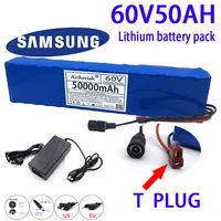 electric bike scooter 18650 lithium ion battery pack new 60v 50000mah 50ah 16s2p e bike with bms 67 2v charger