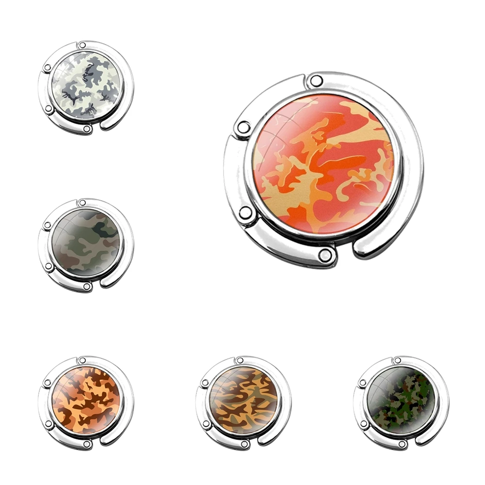 Камуфляжный узор военный армейский складной кошелек крючок для женского стола