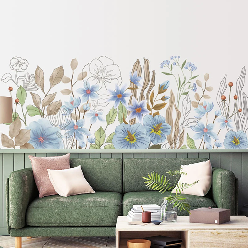 

Plants Wall Stickers For Home Living Room Decorative Vinyl Wall Murals Wallpaper