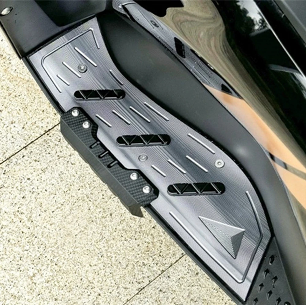 Фото ﻿   Подставка для ног мотоцикла для Yamaha AEROX155 NVX155 2021-2024, износостойкая нескользящая подножка из алюминиевого сплава №2