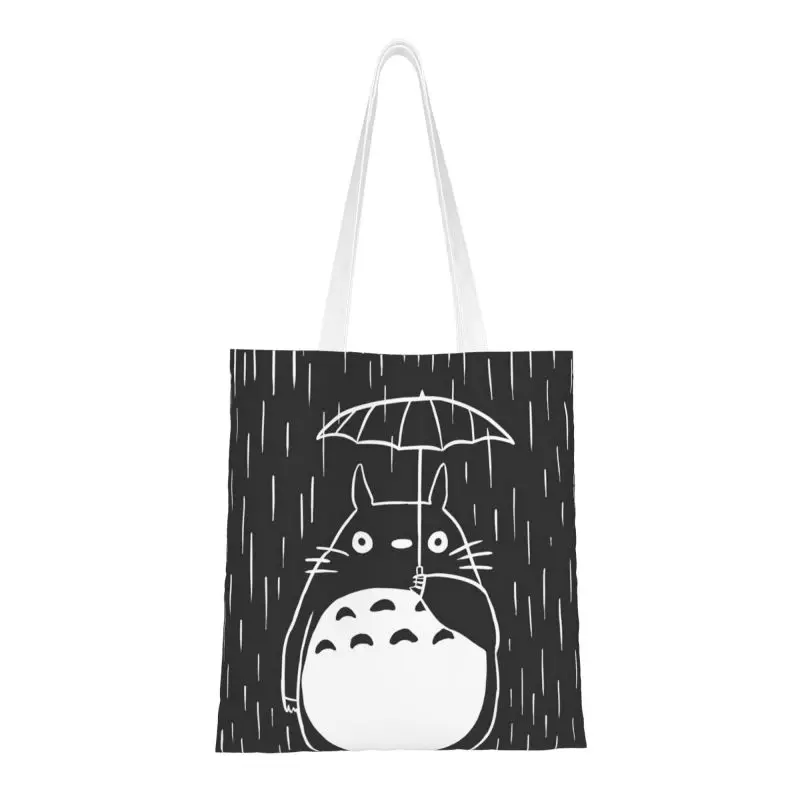 

My Neighbor Totoro Studio Ghibli Anime Groceries Tote Shopping Bag Women Cute Hayao Miyazaki Manga Canvas Shoulder Shopper Bags