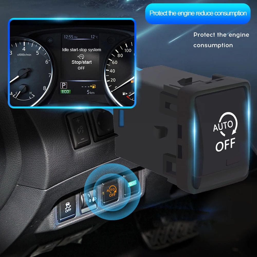 

Автомобильный авто старт остановка выключение отключить кнопка переключатель для nissan Qashaqi J11 Серена C26 C27 Xtrail T32 2018 2019 аксессуары