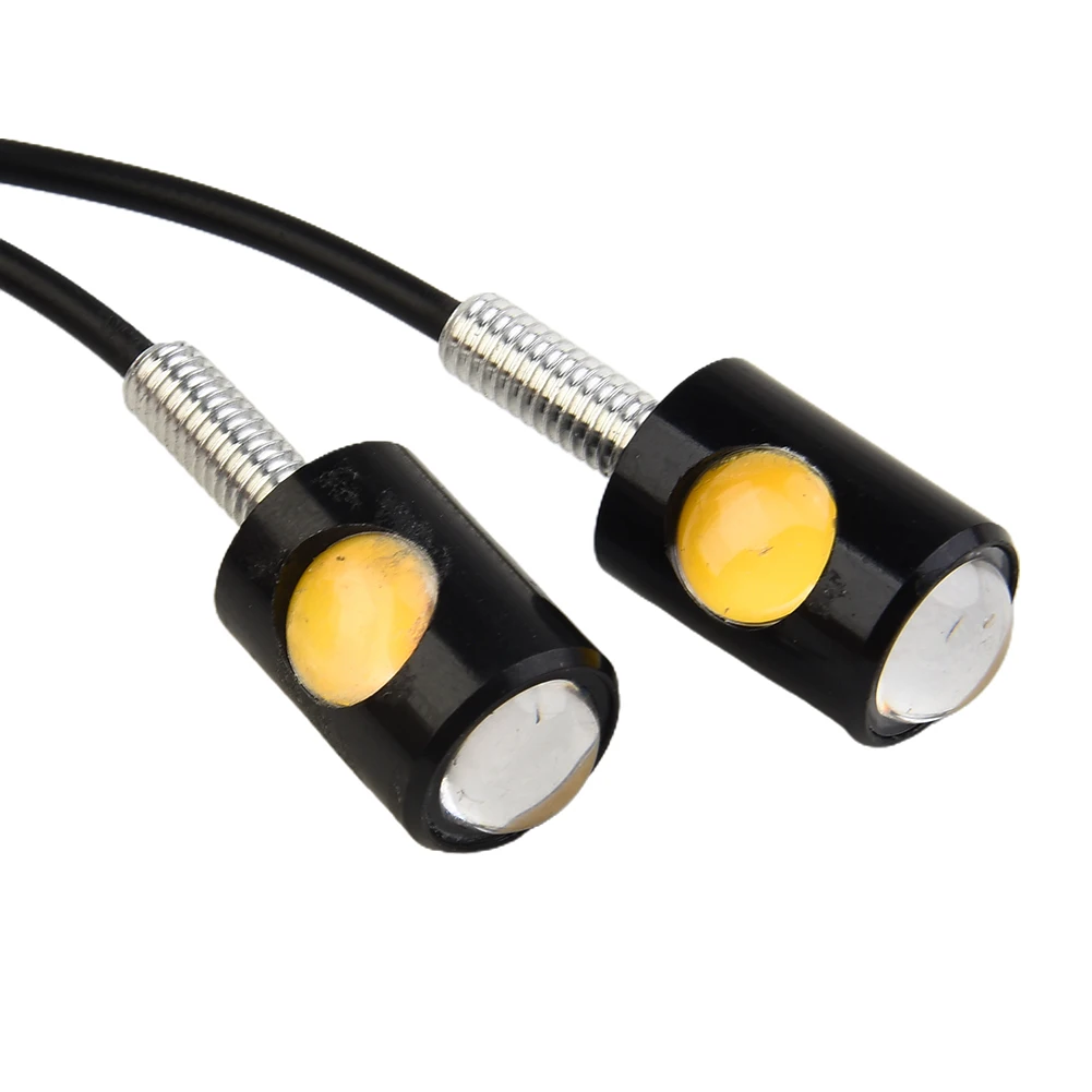 

Brand New Turn Signals Car Moto Easy To Install Low Consumption 10mm 12V 2 Pieces Amber Bulb Car Indicators LED