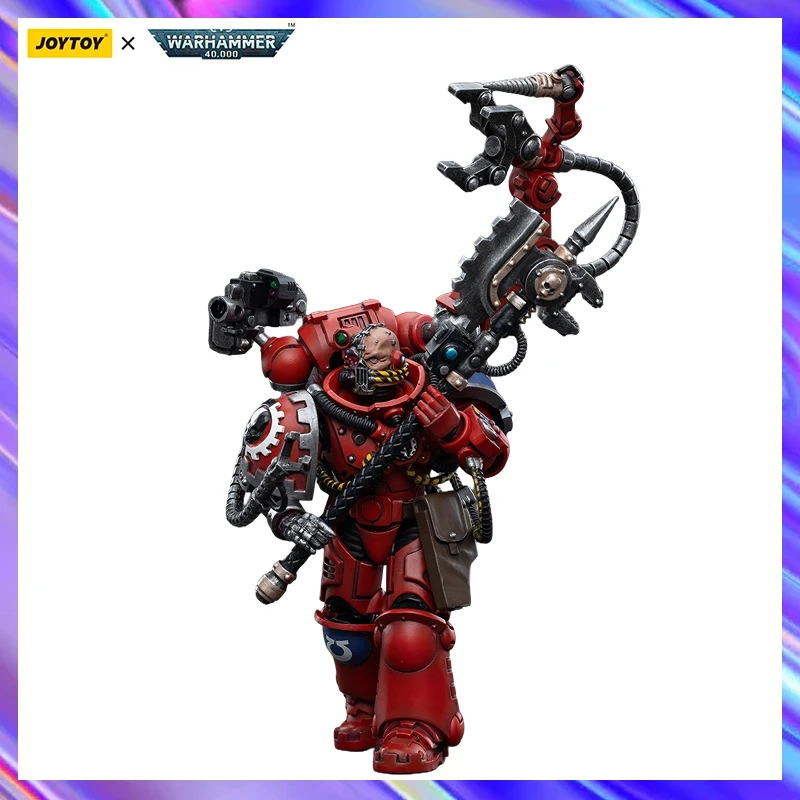 Фото В наличии: JOYTOY Warhammer 40K Ultramarines Primaris Techmarine, фигурки 1/18, модели, подарки, игрушки, украшения, коллекция №3