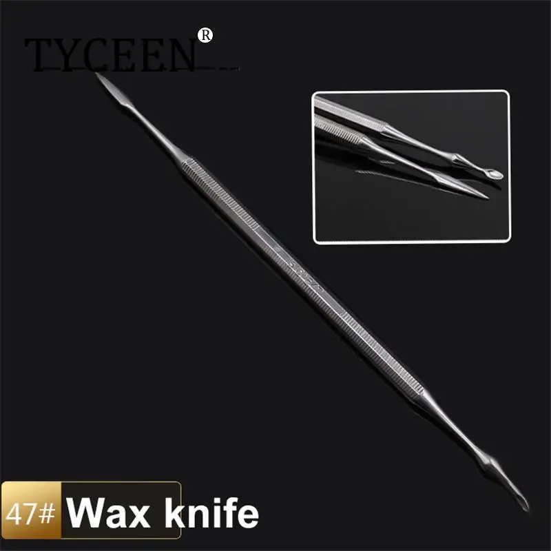

1 шт., стоматологический брикет ножи для вырезания, шпатель для воска, брикет из нержавеющей стали, инструмент для лепки, инструмент 48 #47 #46 #